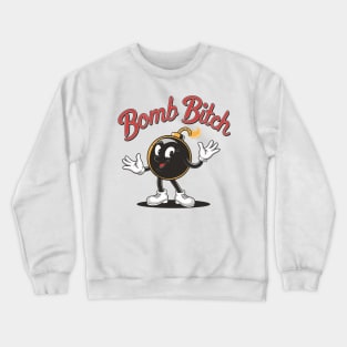 Bomb Bitch Girly Tee Crewneck Sweatshirt